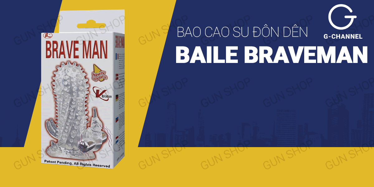 Baile Braveman Vibrating Penis Extender Condom Enhancer