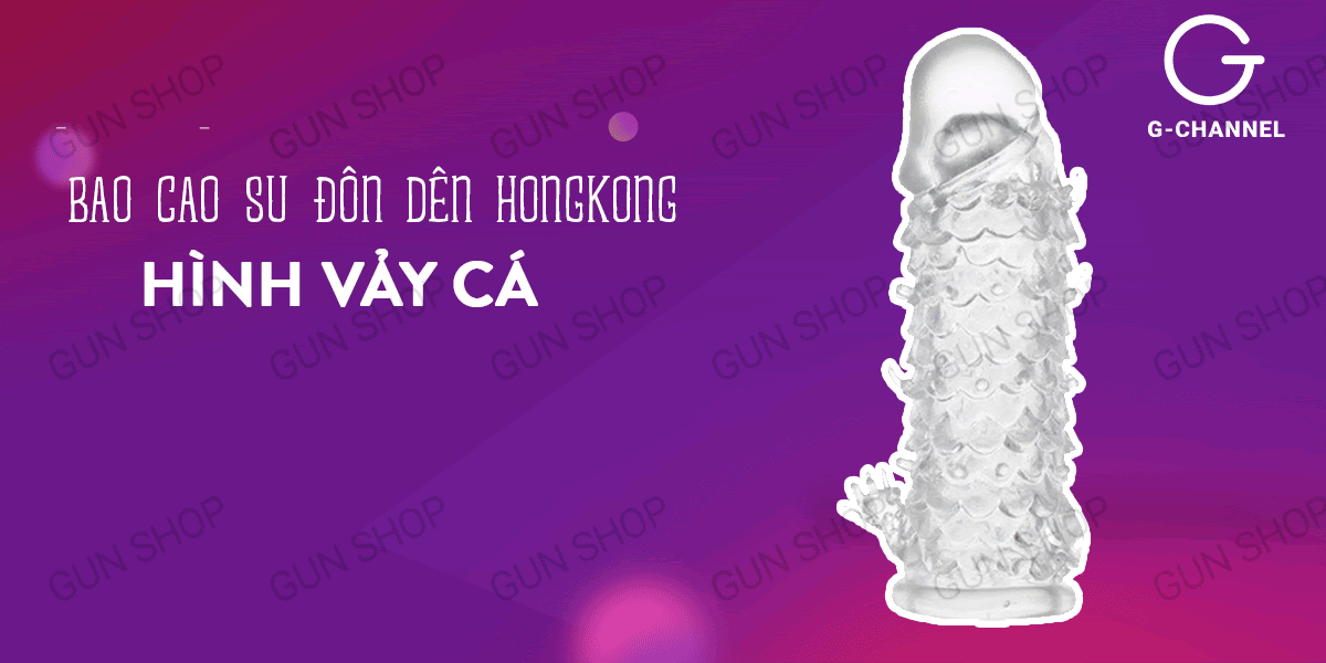 Baile Fish Scale Textured Penis Enhancer Condom