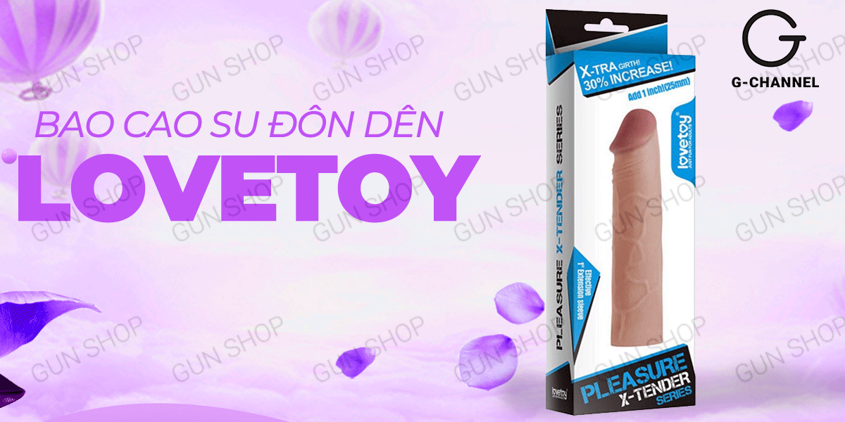 Lovetoy Pleasure X-Tender 25mm Penis Extension Sleeve