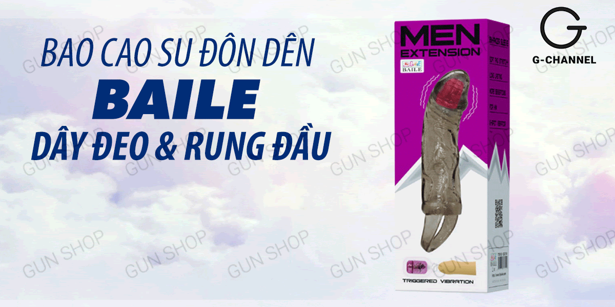 Baile Men Extension Vibrating Condom – Boost Size & Performance