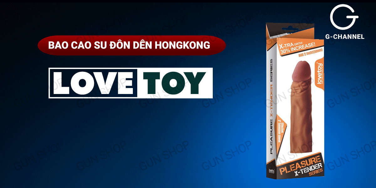 Lovetoy 5cm Extension Silicone Ring with Ribbed Texture