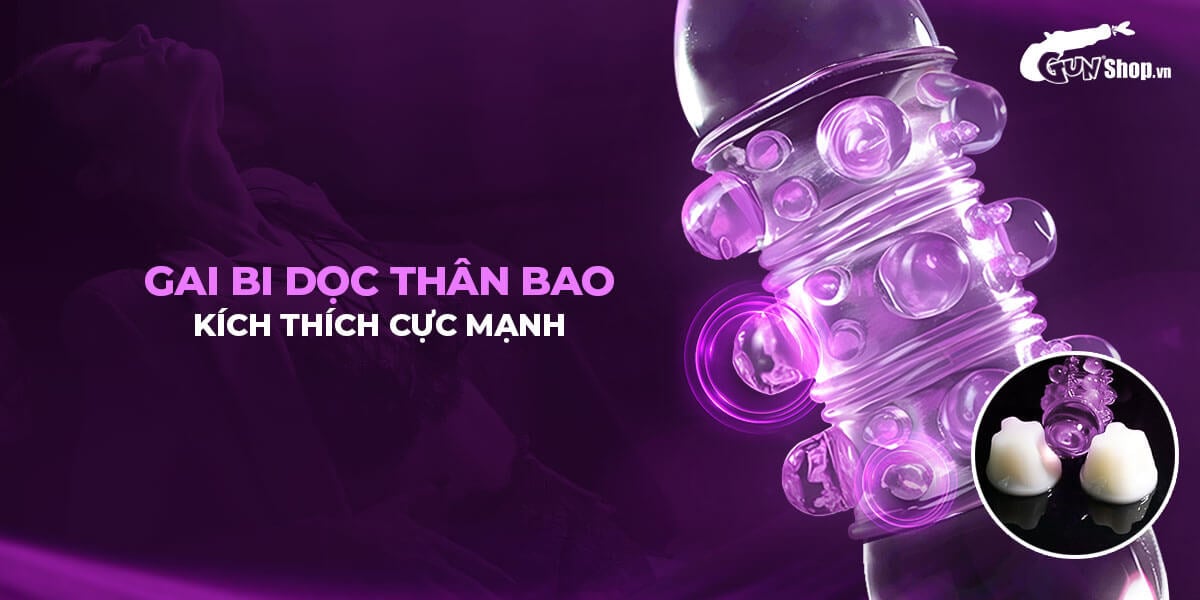 Bao cao su dên khúc Baile giúp tăng kích thước, an toàn, dễ dùng