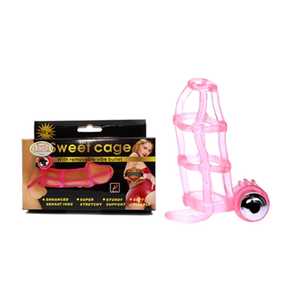 Bao Cao Su Đôn Dên Rung Baile Sweet Case Tăng Kích Thước & Hưng Phấn 