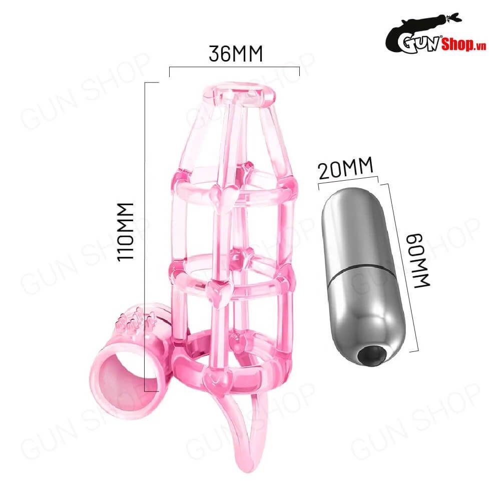 Bao Cao Su Đôn Dên Rung Baile Sweet Case Tăng Kích Thước &amp; Hưng Phấn