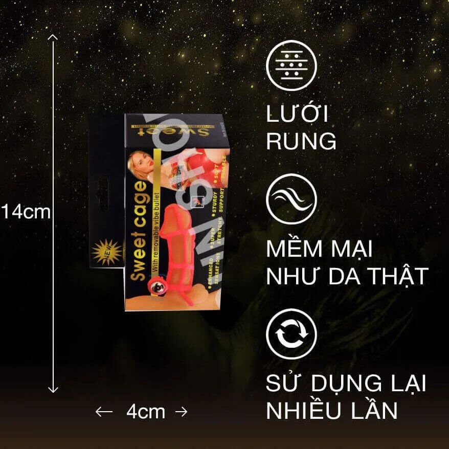 Bao Cao Su Đôn Dên Rung Baile Sweet Case Tăng Kích Thước &amp; Hưng Phấn