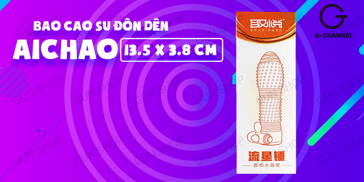 Aichao Cam Vibrating G-Spot Condom Pleasure