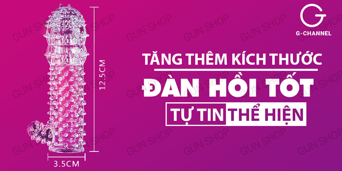 Baile Crystal Sleeve Textured Silicone Penis Extension