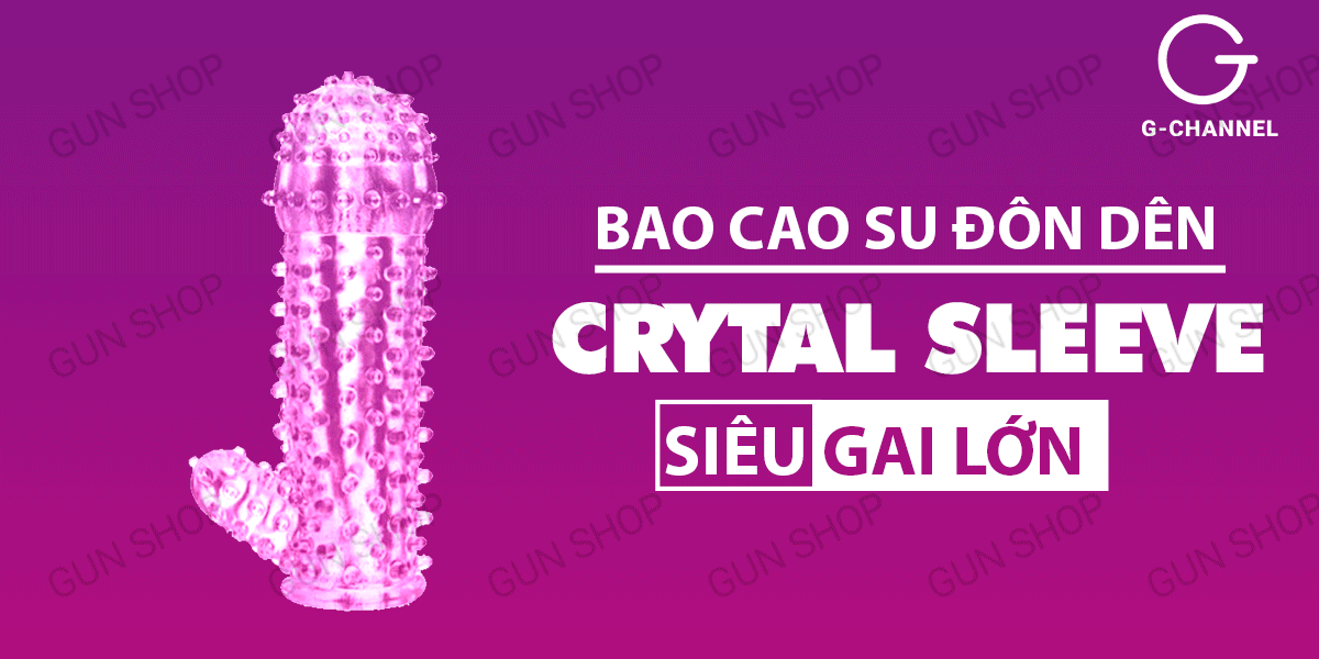 Bao Cao Su Đôn Dên Baile Crystal Sleeve Kích Thích Cực Mạnh
