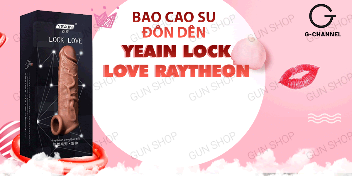 Yeain Lock Love Raytheon Sleeve Enhancer Male Pleasure Aid