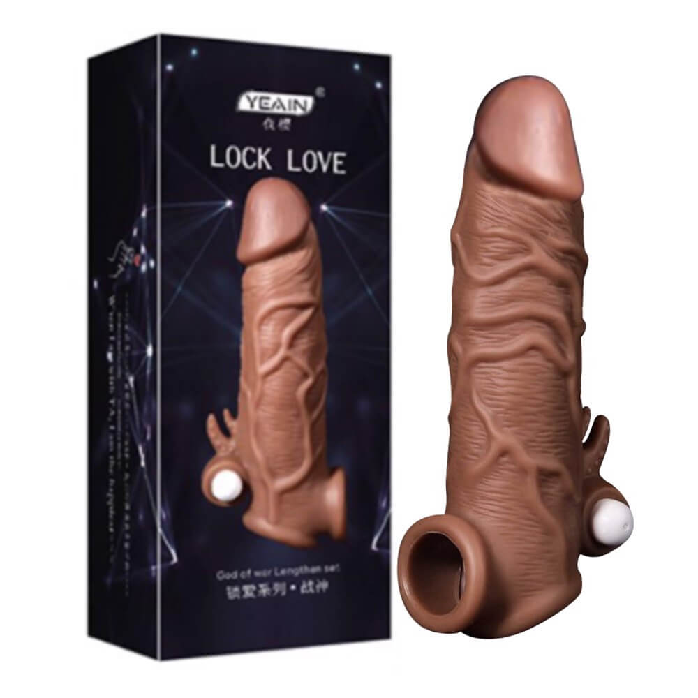 Bao cao su đôn dên rung Yeain Lock Love God of War tăng kích thước 
