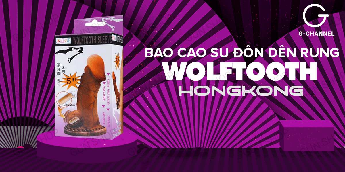 Baile Wolftooth Vibrating Penis Sleeve Silicon Delay Toy
