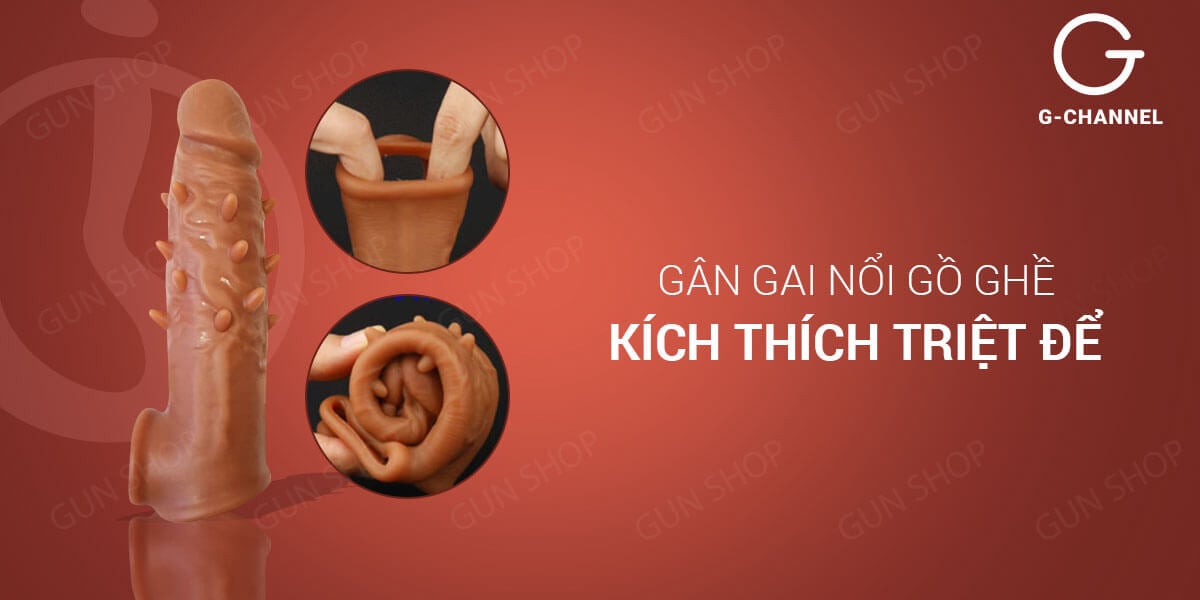 Bao cao su gai nổi Jiuai đôn dên tăng khoái cảm an toàn
