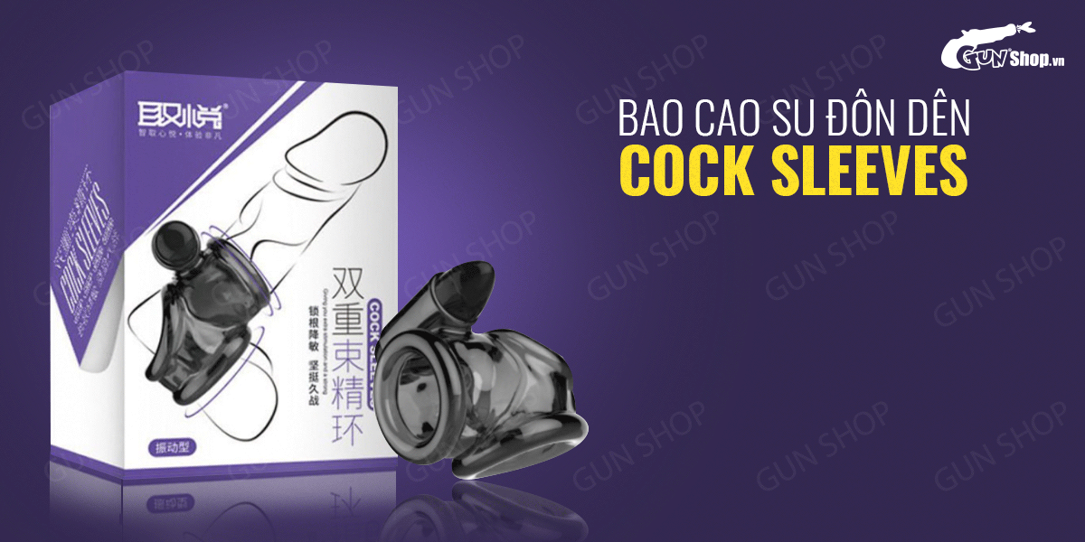 Aichao Cock Sleeves Vibrating Penis Enhancer Delay Condom