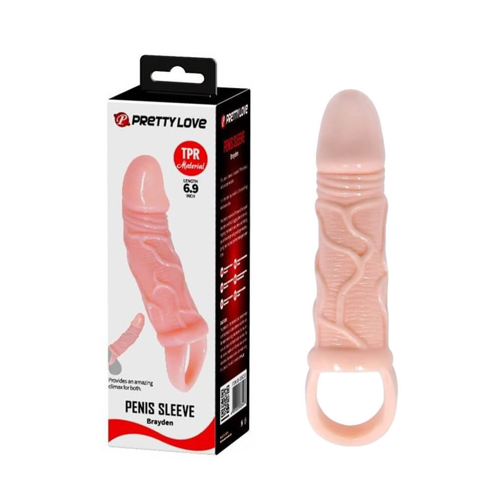 Bao cao su đôn dên Pretty Love Brayden 6.9 inch dây đeo tăng kích thước 