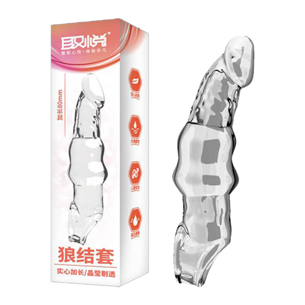 Bao cao su đôn dên Aichao Wolf Knot L silicon gân guốc tăng khoái cảm 