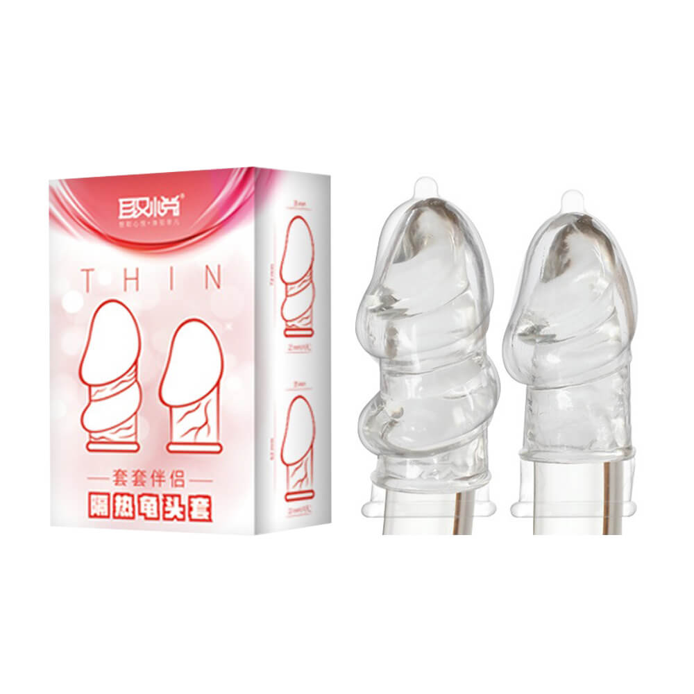 Bao cao su đôn dên Aichao Thin Hồng silicon mềm mại 