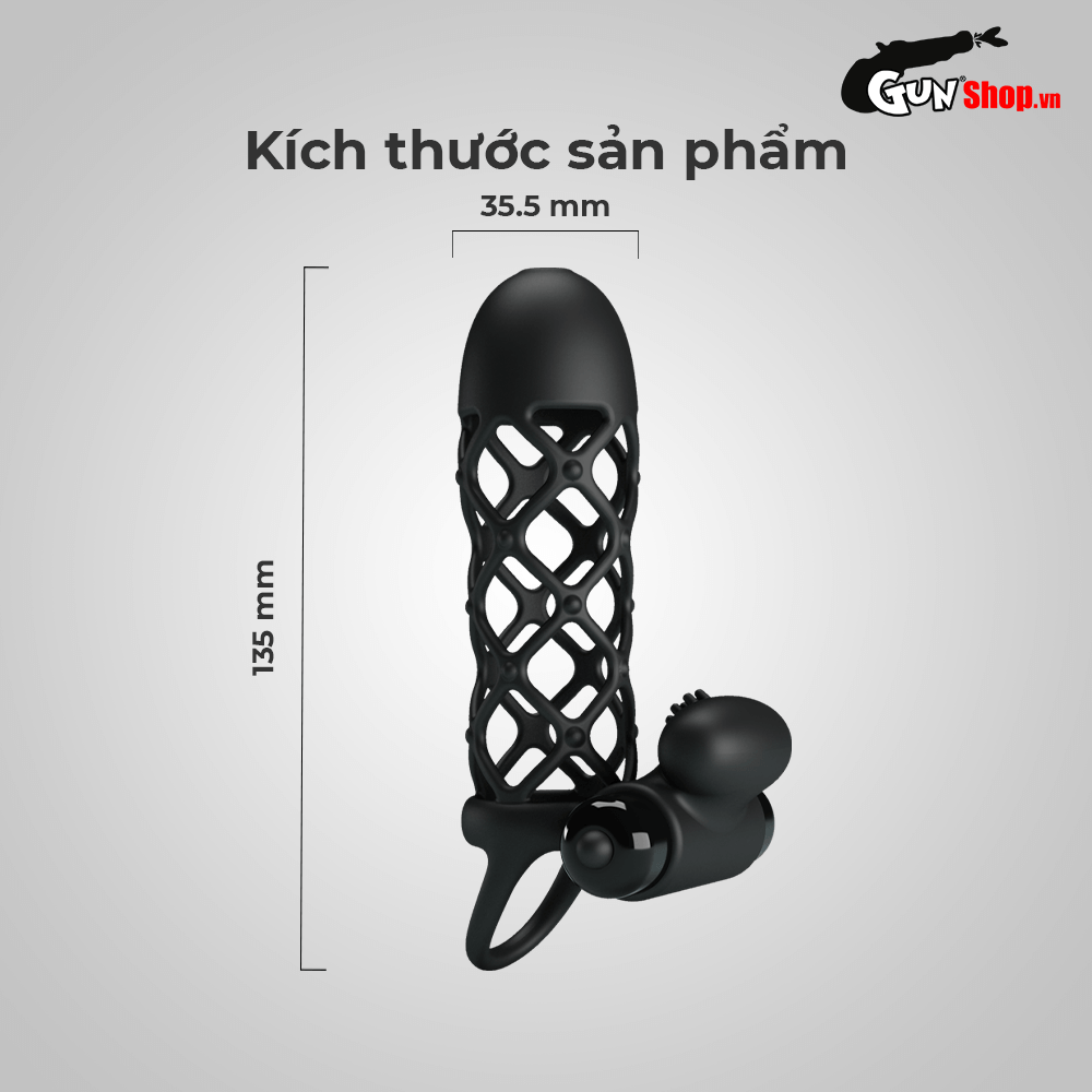 Bao cao su đôn dên rung Pretty Love tăng kích thước rung mạnh