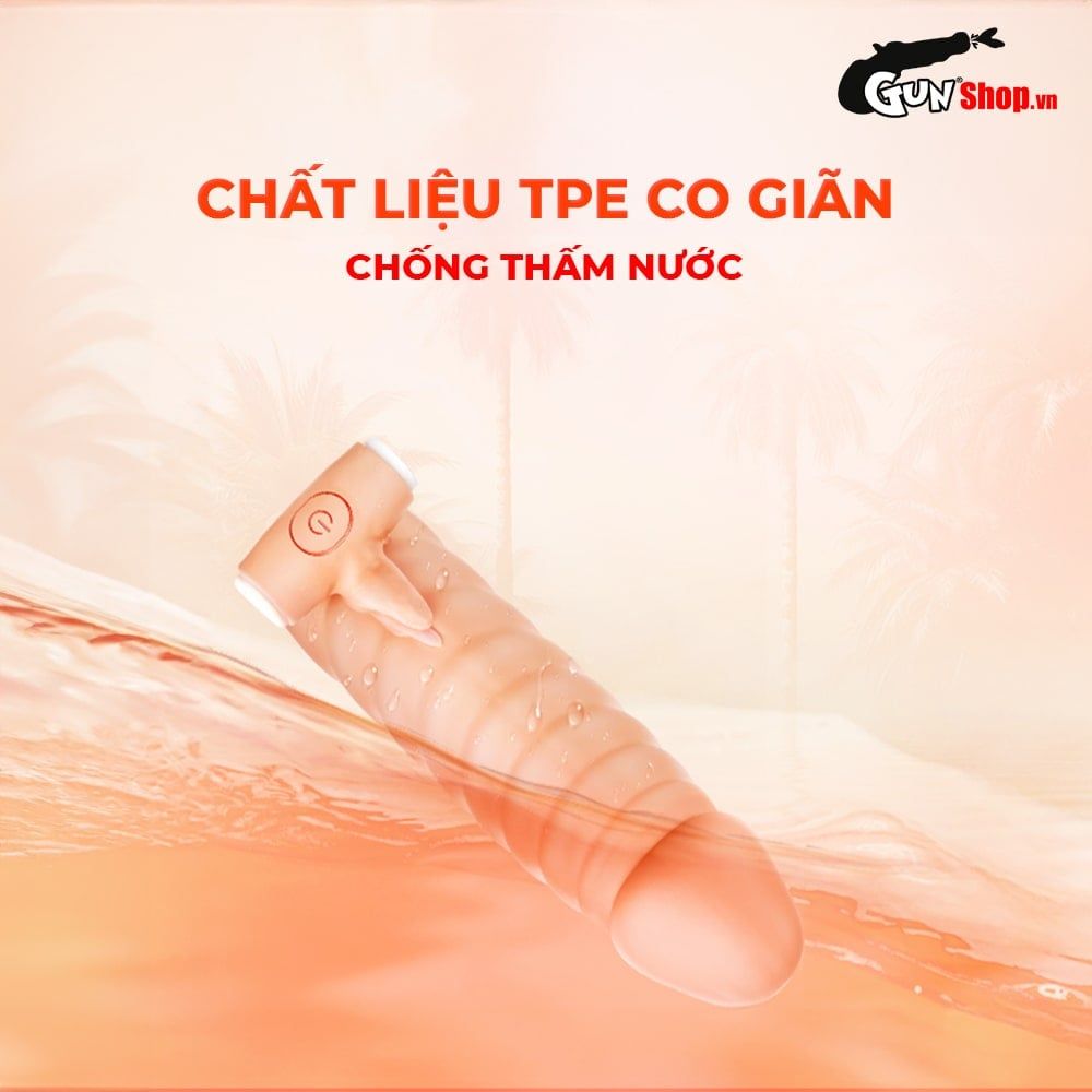 Bao cao su đôn rên rung Leten Thread Rhythm gân nổi kích thích
