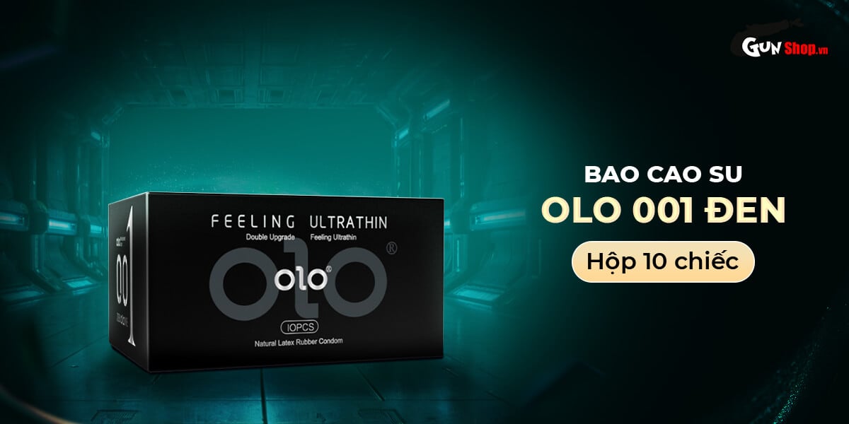 OLO 0.01 Black Vanilla Scent Ultra-Thin Condom 10 Pack