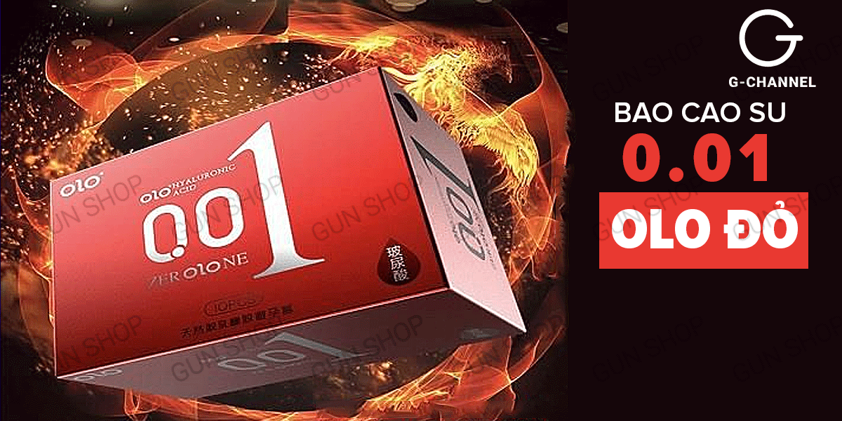 OLO Red 0.01 Ultra Thin Warm Condoms 10pcs