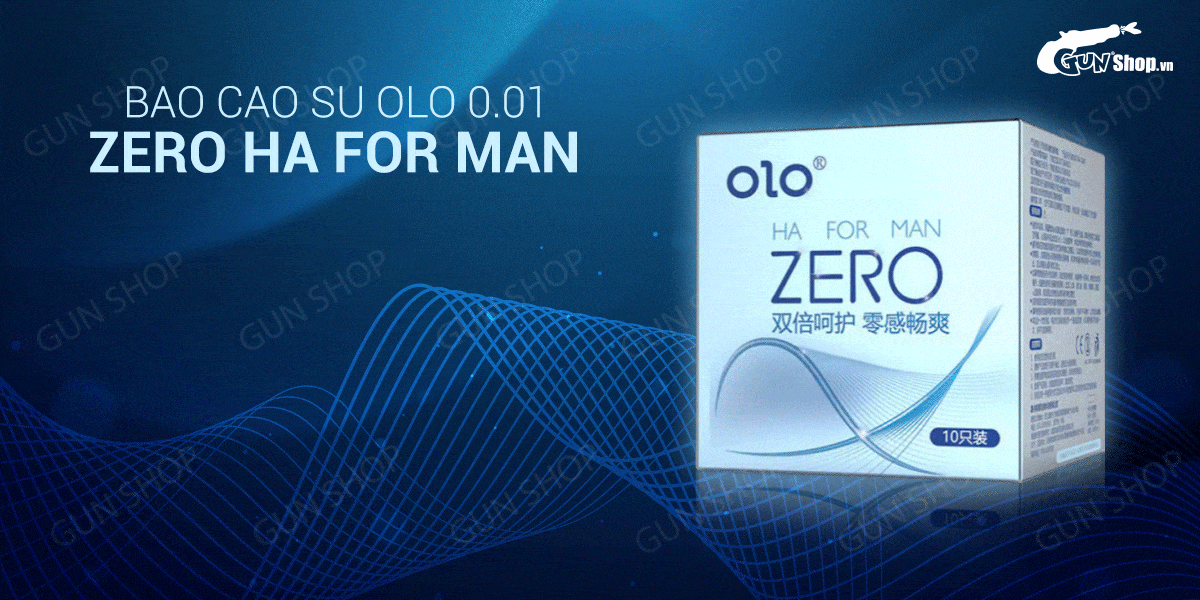 OLO 0.01 Zero Ha Ultra Thin Condom – High Lubrication Box 10 pcs