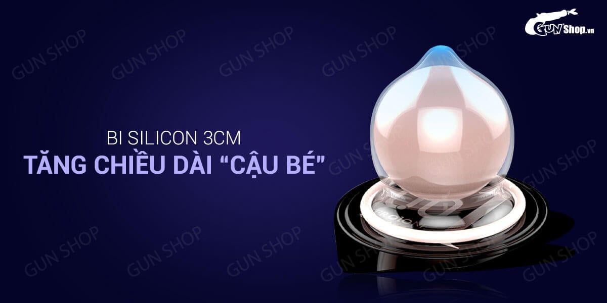  Bỏ sỉ Bao cao su OLO 0.01 Bead Entering - Siêu mỏng bi tăng thêm 3cm - Hộp 10 cái giá tốt