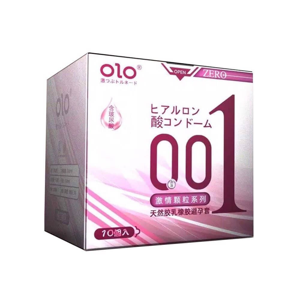 Bao cao su OLO 0.01 Zero hồng siêu mỏng hạt gel bôi trơn tăng cảm giác 