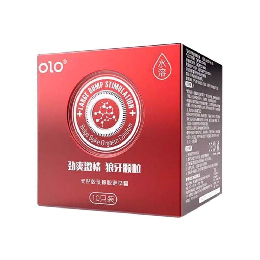 Bao cao su OLO 0.01 Large Bump siêu mỏng nóng ấm hương vani hộp 10 cái 
