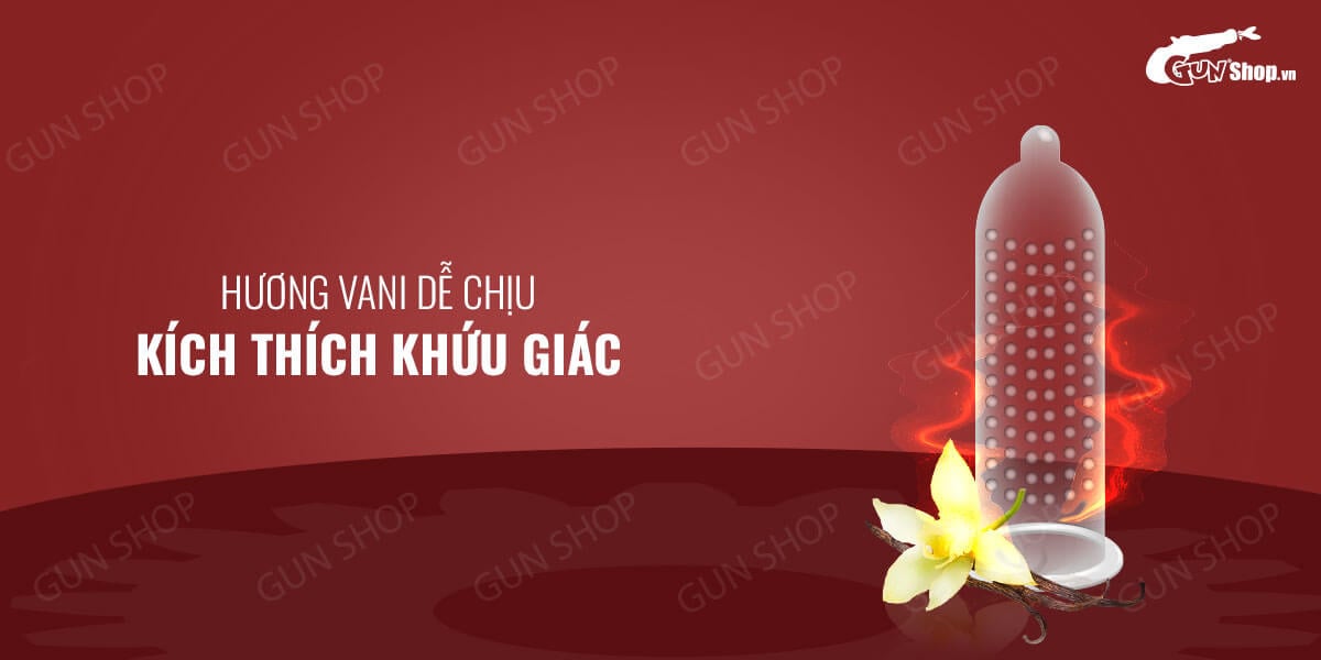 Kho sỉ Bao cao su OLO 0.01 Large Bump Stimulation - Siêu mỏng nóng ấm hương vani - Hộp 10 cái loại tốt Kho sỉ Bao cao su OLO 0.01 Large Bump Stimulation - Siêu mỏng nóng ấm hương vani - Hộp 10 cái loại tốt