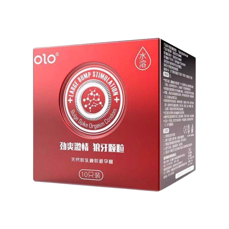  Kho sỉ Bao cao su OLO 0.01 Large Bump Stimulation - Siêu mỏng nóng ấm hương vani - Hộp 10 cái  loại tốt 