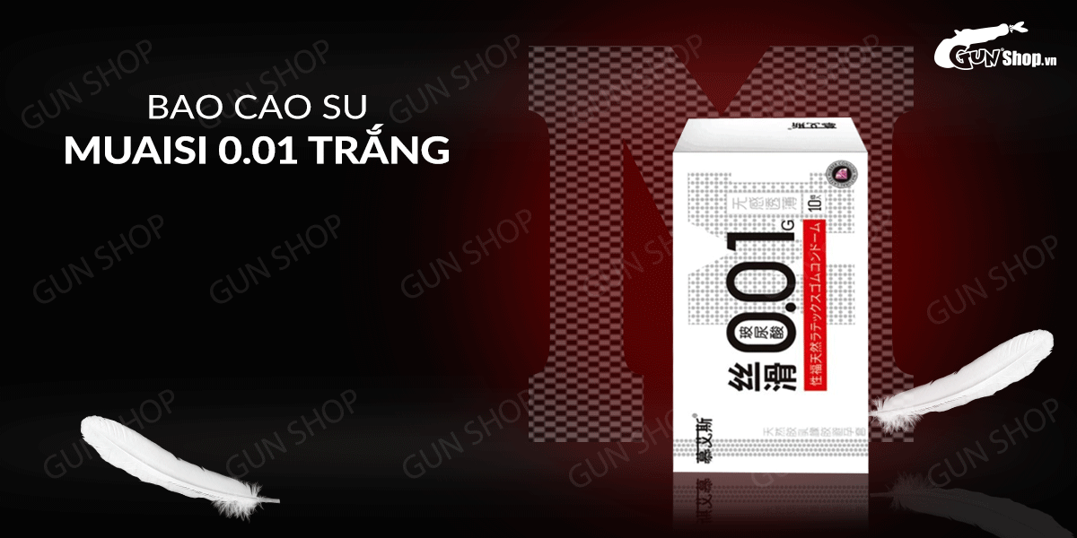 Muaisi 0.01 Ultra-Thin Transparent Condom Pack of 10 Sensation