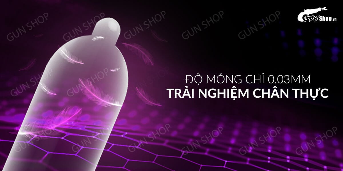 Muaisi 0.03mm Ultrathin Textured Latex Condom Box of 12