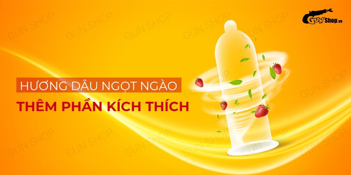 Sỉ Bao cao su Muaisi Cam - Siêu mỏng hương dâu - Hộp 10 cái hàng xách tay Sỉ Bao cao su Muaisi Cam - Siêu mỏng hương dâu - Hộp 10 cái hàng xách tay
