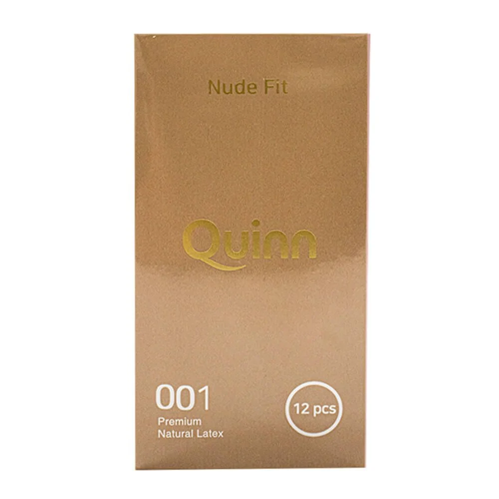 Bao cao su Quinn Nude Fit siêu mỏng chống tuột hộp 12 cái 