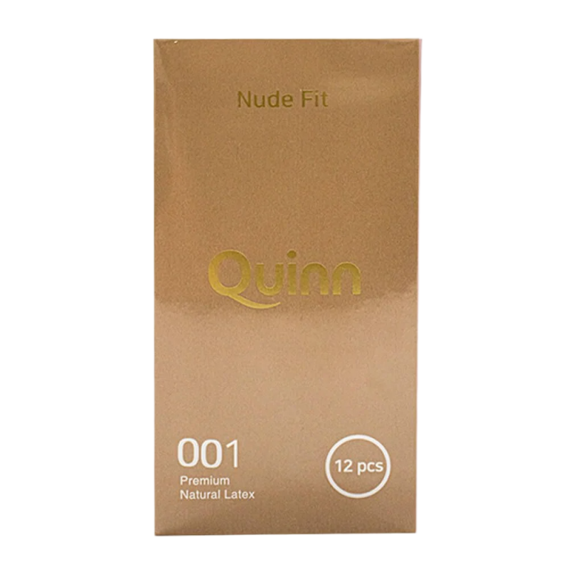  Sỉ Bao cao su Quinn Nude Fit - Siêu mỏng chống tuột - Hộp 12 cái  cao cấp 