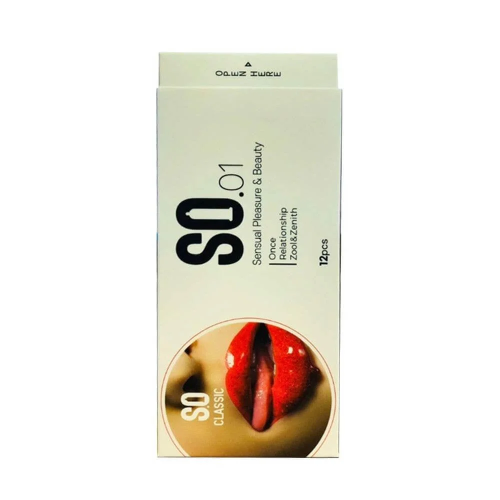 Bao Cao Su SO Classic Mỏng Gel Bôi Trơn Hộp 12 Cái An Toàn 