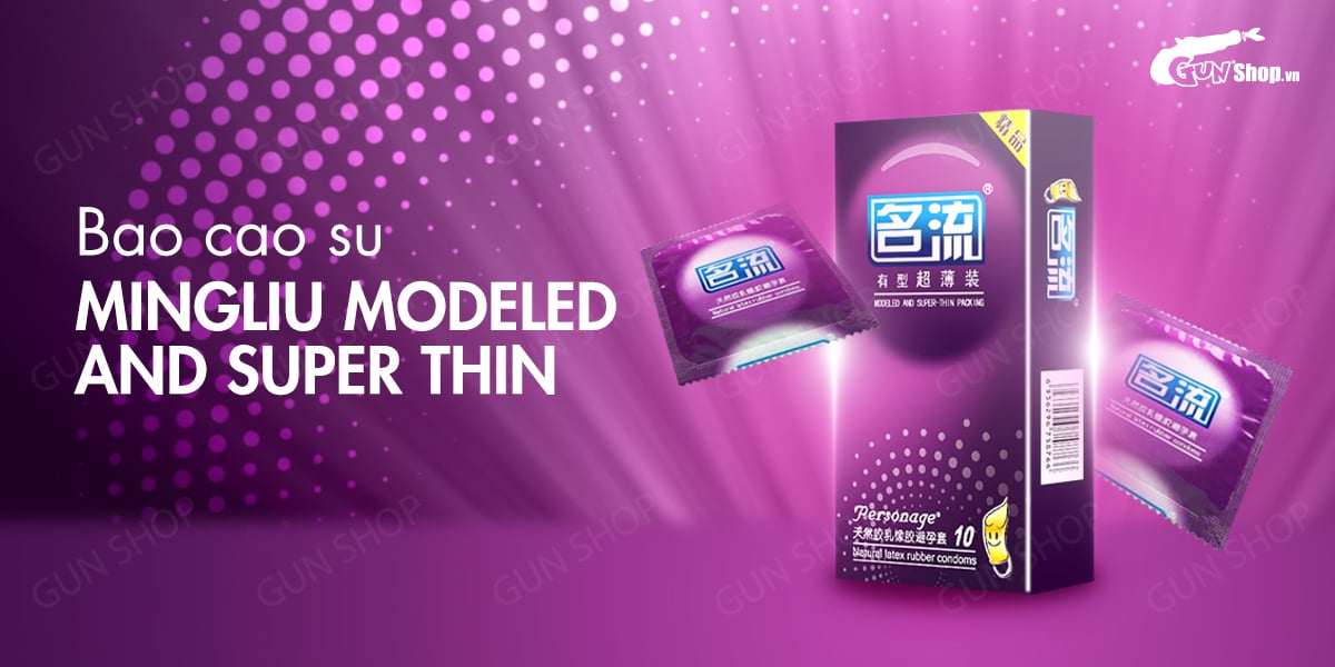 Mingliu Modeled Ultra-Thin Condom Box of 10 for Natural Feel