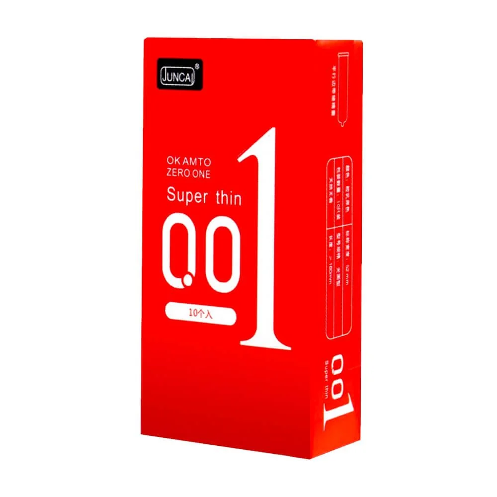 Bao Cao Su Juncai 001 Okamto Superthin Red Hương Vani Hộp 10 Cái 