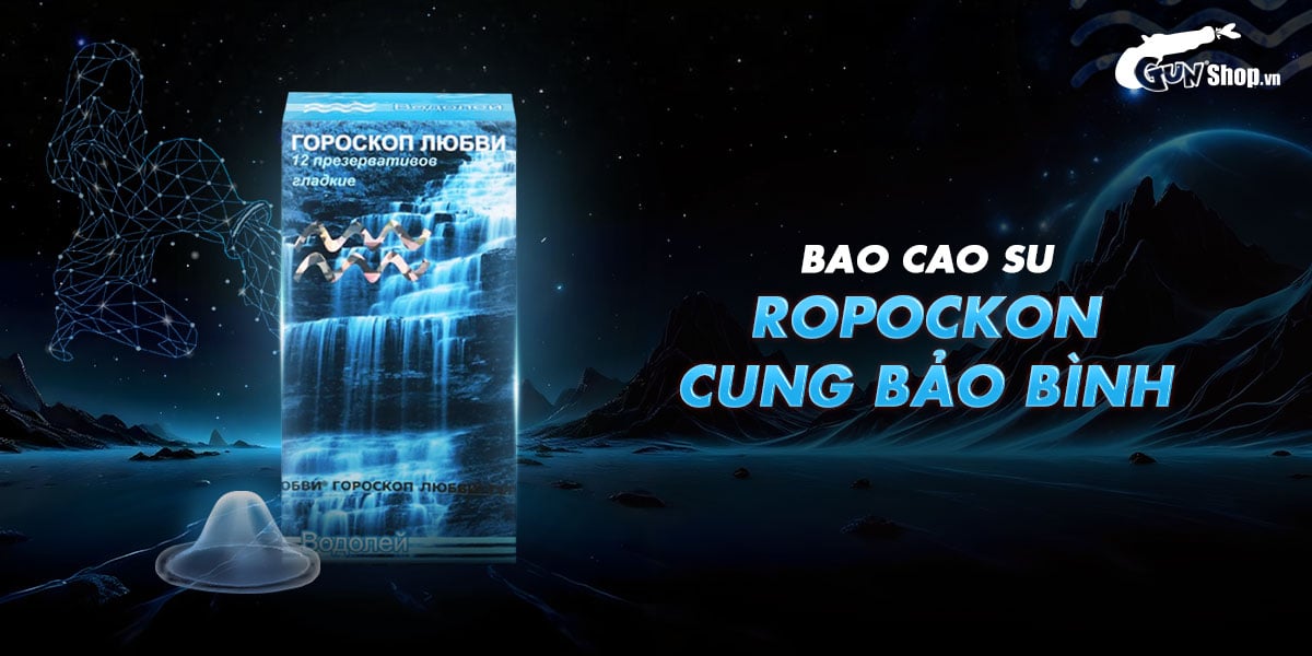 Ropockon Bảo Bình Mỏng 0.03mm Hương Dâu Hộp 12 Cái Siêu Mỏng An Toàn