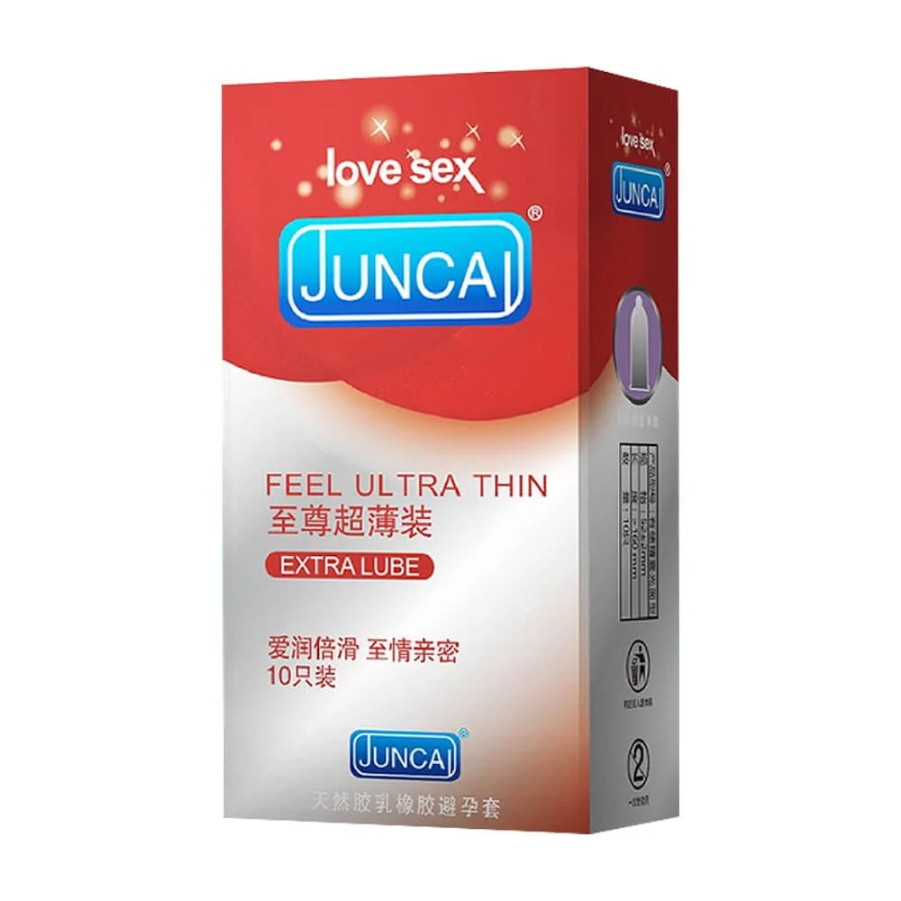 Bao cao su Juncai Feel Ultra Thin siêu mỏng nhiều gel bôi trơn mềm 