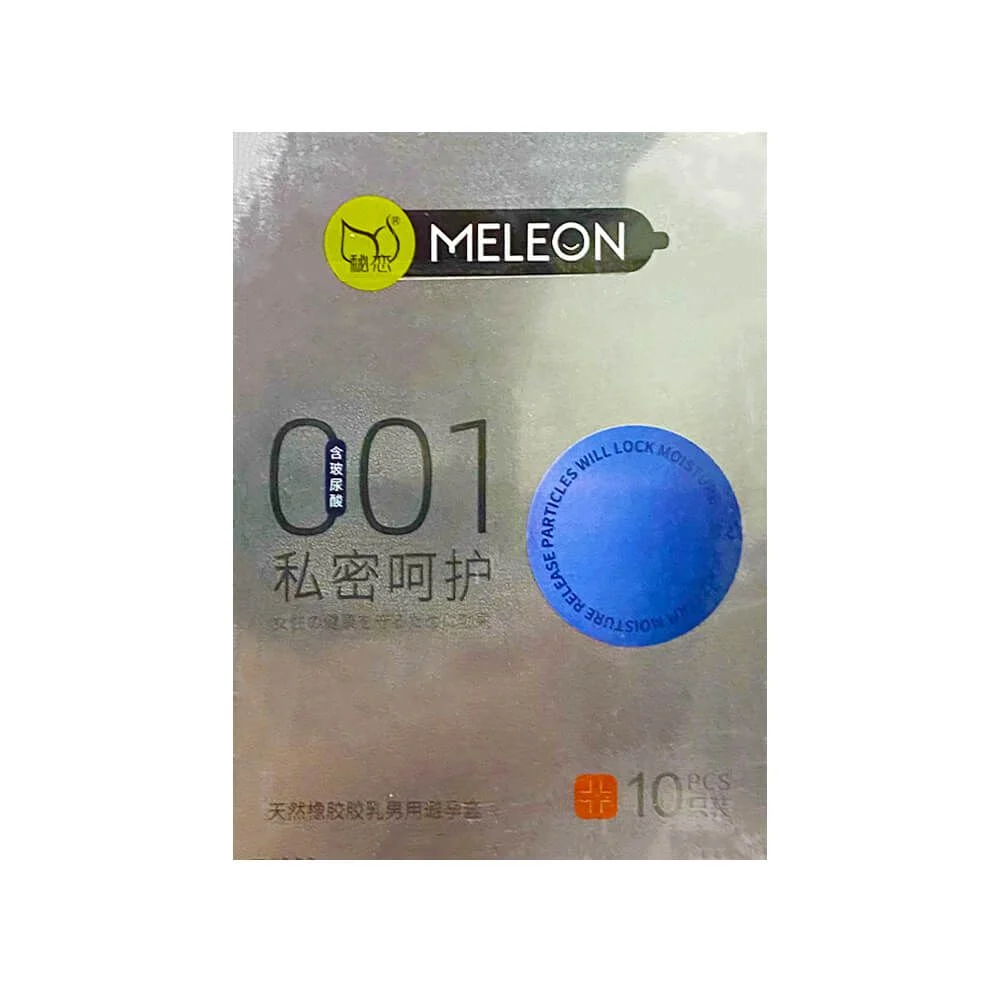 Bao cao su Meleon 001 Silver siêu mỏng hộp 10 cái an toàn chất lượng 