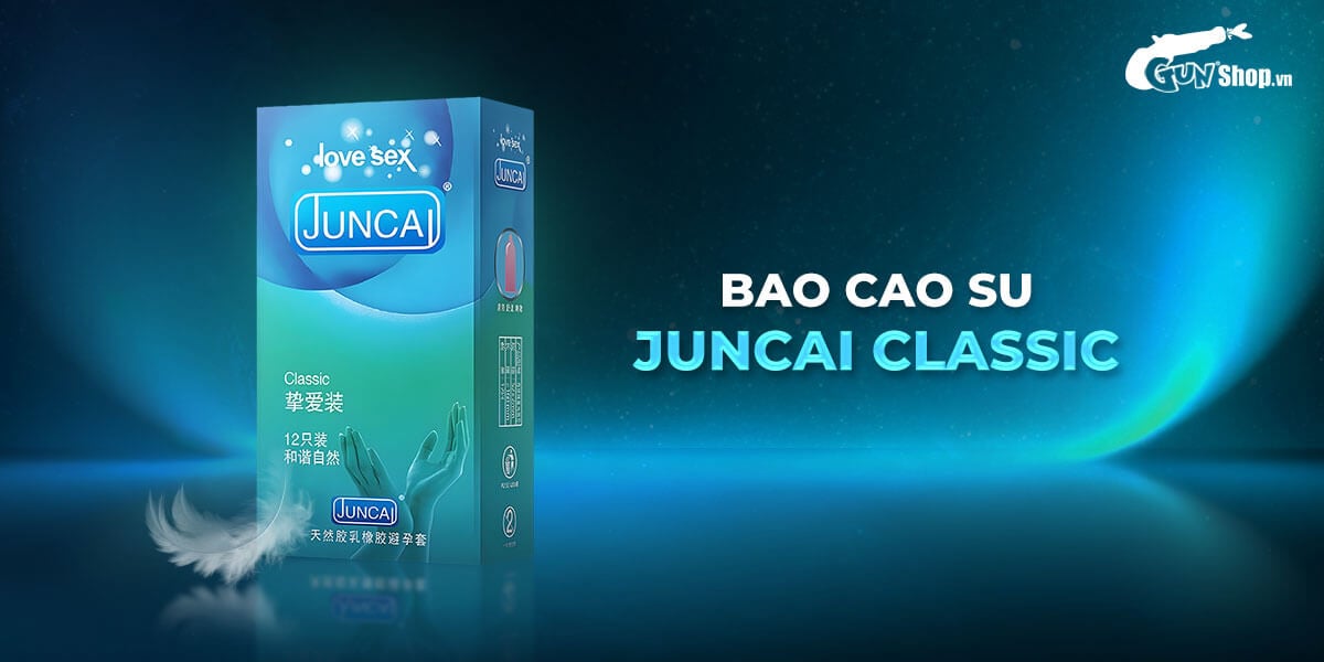Juncai Classic Thin Soft Latex Condom 12-Pack Reliable Safe