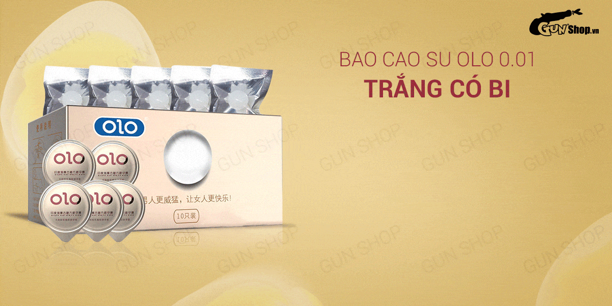 Bán Bao cao su OLO 0.01 Trắng có bi - Siêu mỏng bi tăng kích thước 1.5cm - Hộp 5 cái giá sỉ Bán Bao cao su OLO 0.01 Trắng có bi - Siêu mỏng bi tăng kích thước 1.5cm - Hộp 5 cái giá sỉ