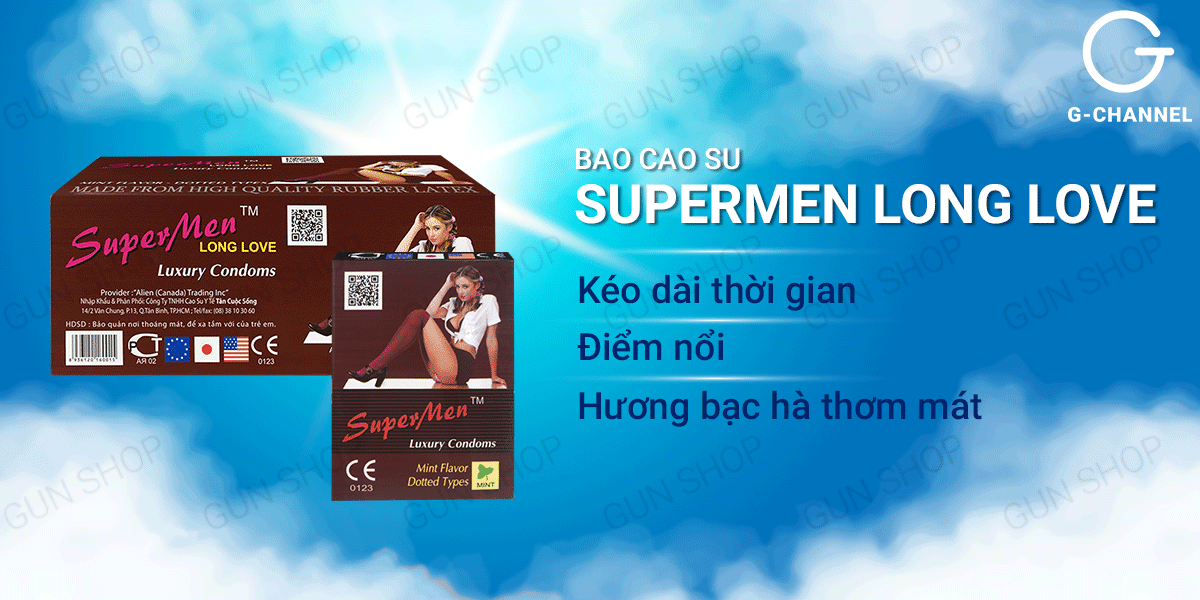 Bao Cao Su Supermen Long Love Kéo Dài Thời Gian