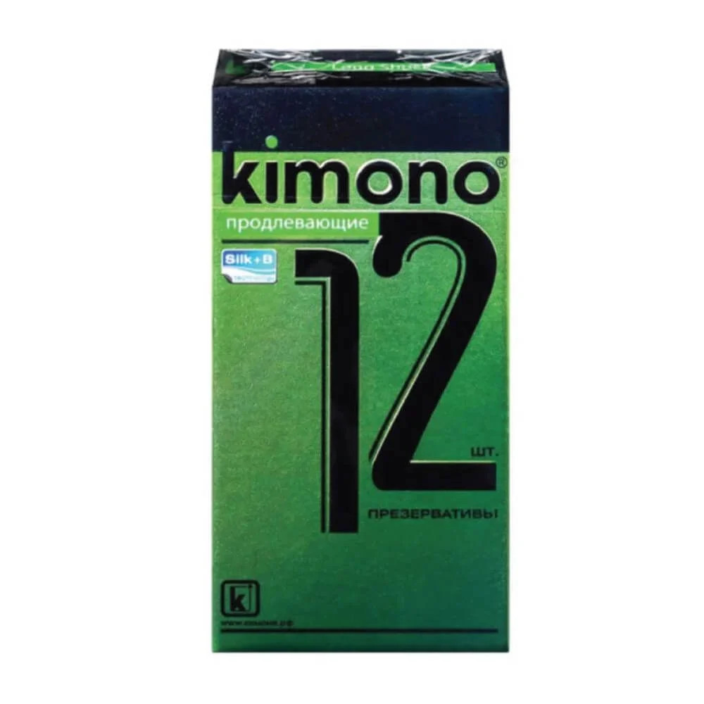 Bao cao su Kimono Long Shock siêu mỏng 0.03mm kéo dài thời gian hộp 12 cái 