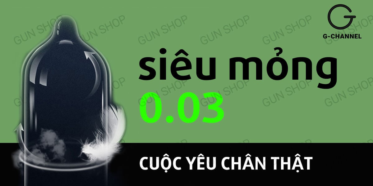 Bao cao su Kimono Long Shock siêu mỏng 0.03mm kéo dài thời gian hộp 12 cái