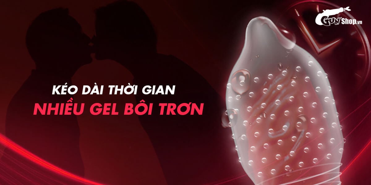 Bao cao su Feel Euphoria 4in1 kéo dài thời gian hộp 12 cái