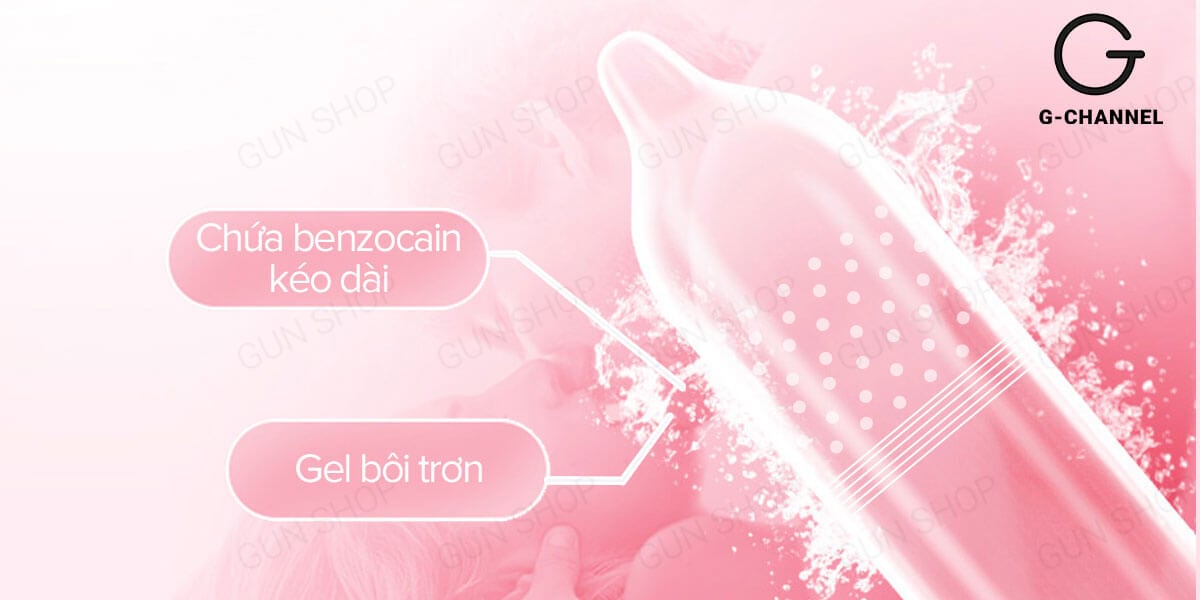 Bao cao su Up To Top 4 In Love kéo dài thời gian chống tuột siêu mỏng