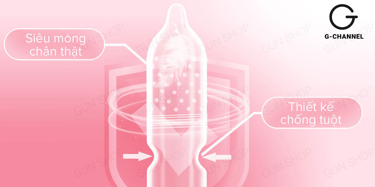 Bao cao su Up To Top 4 In Love kéo dài thời gian chống tuột siêu mỏng