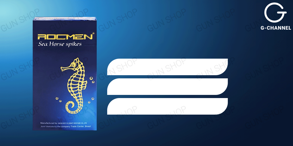Bao cao su Rocmen Sea Horse Spikes kéo dài thời gian quan hệ